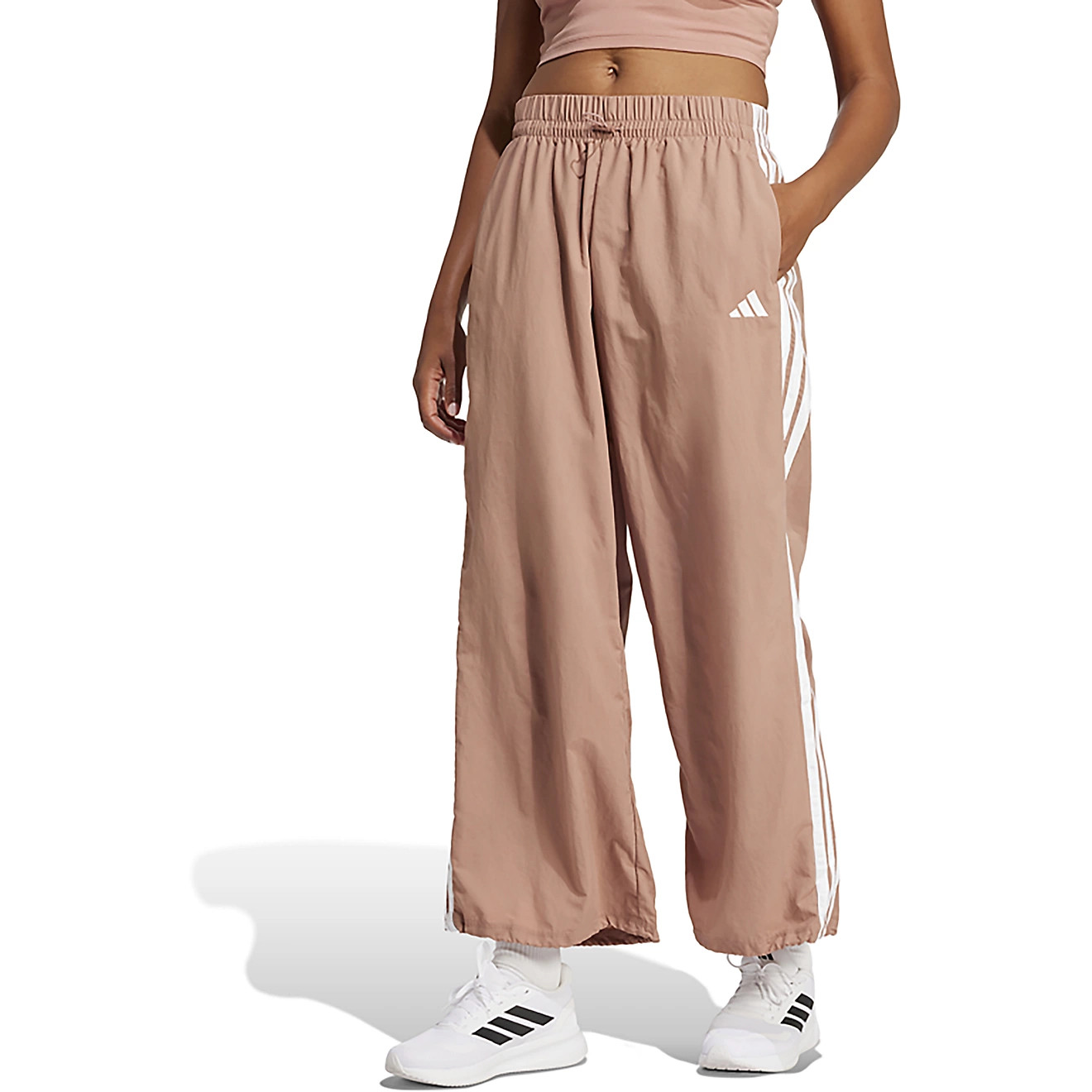 adidas Women's Essentials 3-Stripes Woven Parachute Pants | Academy Sports + Outdoors