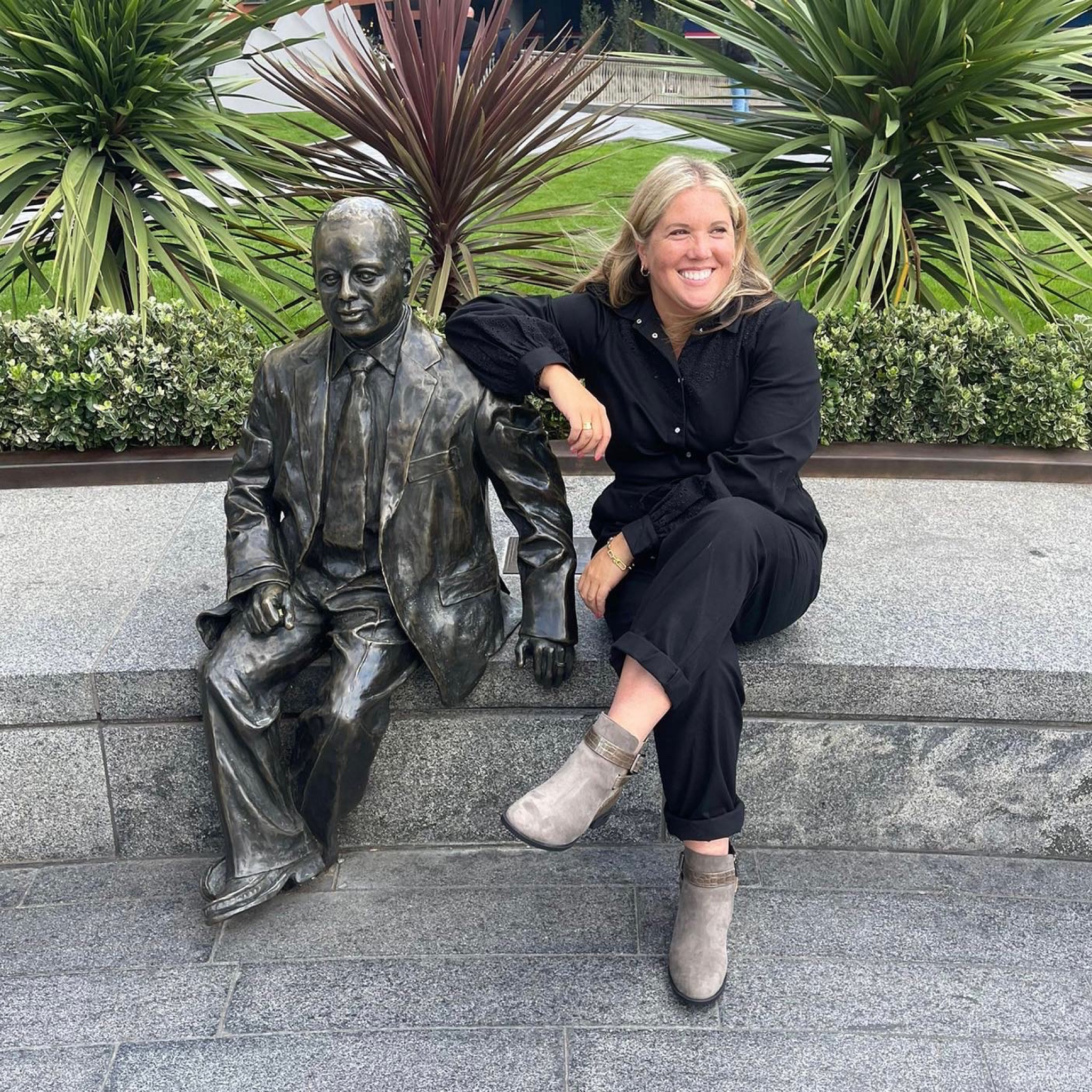 Taupe and croc print boots, black jumpsuit boiler suit 

#LTKSeasonal #LTKstyletip #LTKeurope