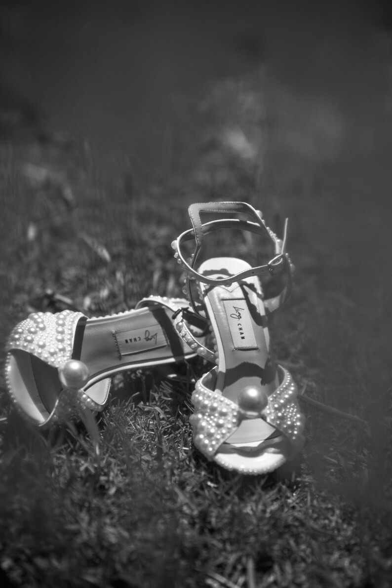 Open-toe Bridalshoes I Pearlheels I Bridesmaid Stiletto - Etsy | Etsy (US)