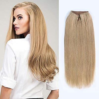 ABH AmazingBeauty Hair Miracle Wire Hair Extensions - Invisible Miracle Wire Remy Human Hair, 12 ... | Amazon (US)