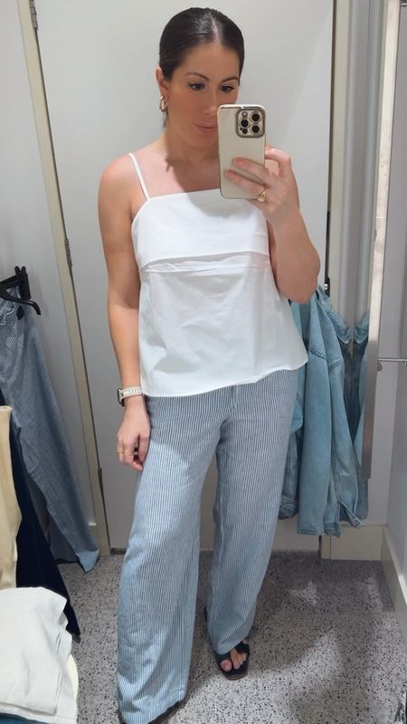 Another pair of linen pants I fell for.  Wearing size medium here.  I can’t wait to wear these this summer.  

Also really loved this A-line top.  Would you believe it was less than $10!! Wearing medium here too. 



#LTKSeasonal #LTKfindsunder50 #LTKstyletip