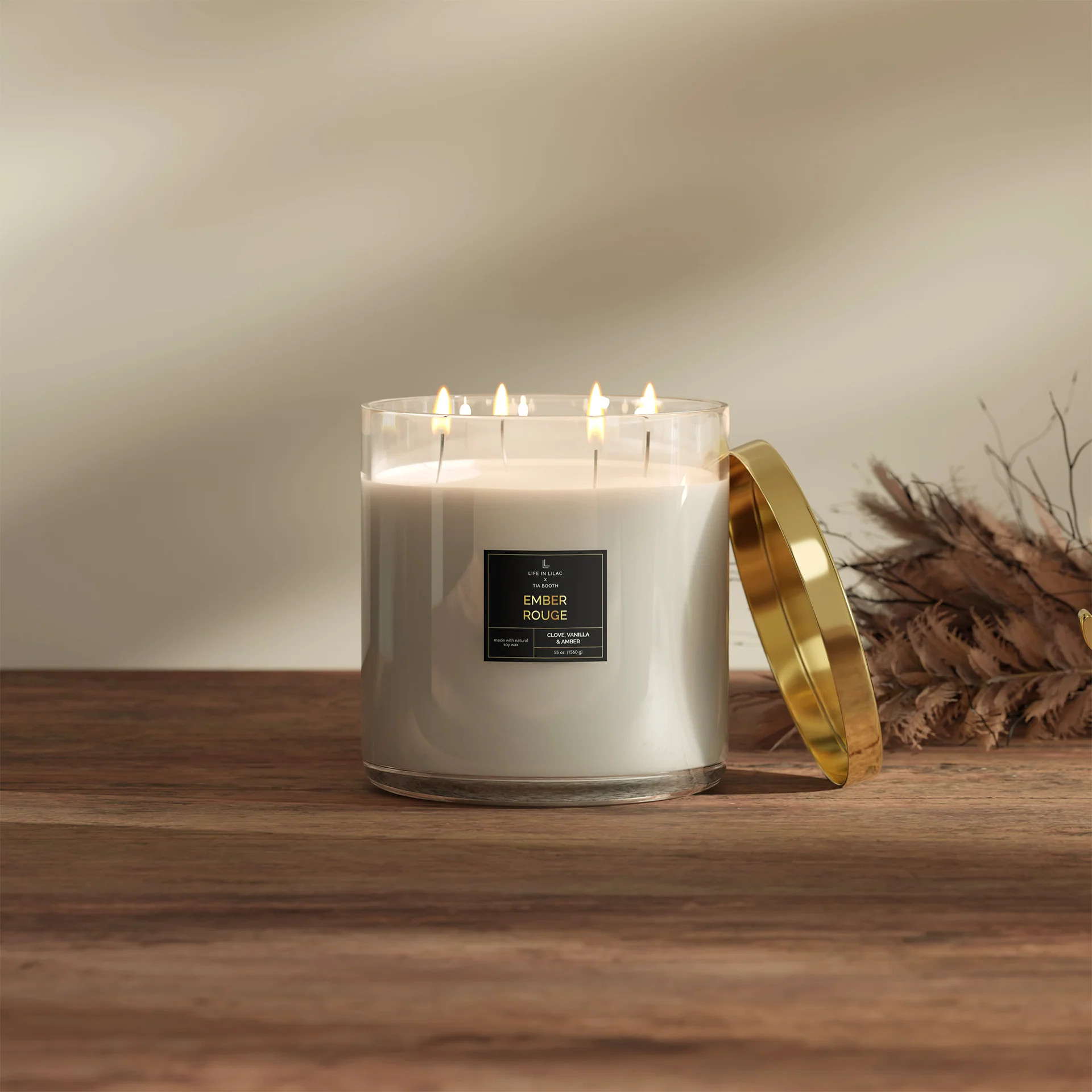 Grand 55 oz Tia Booth Ember Rouge Candle | Life In Lilac