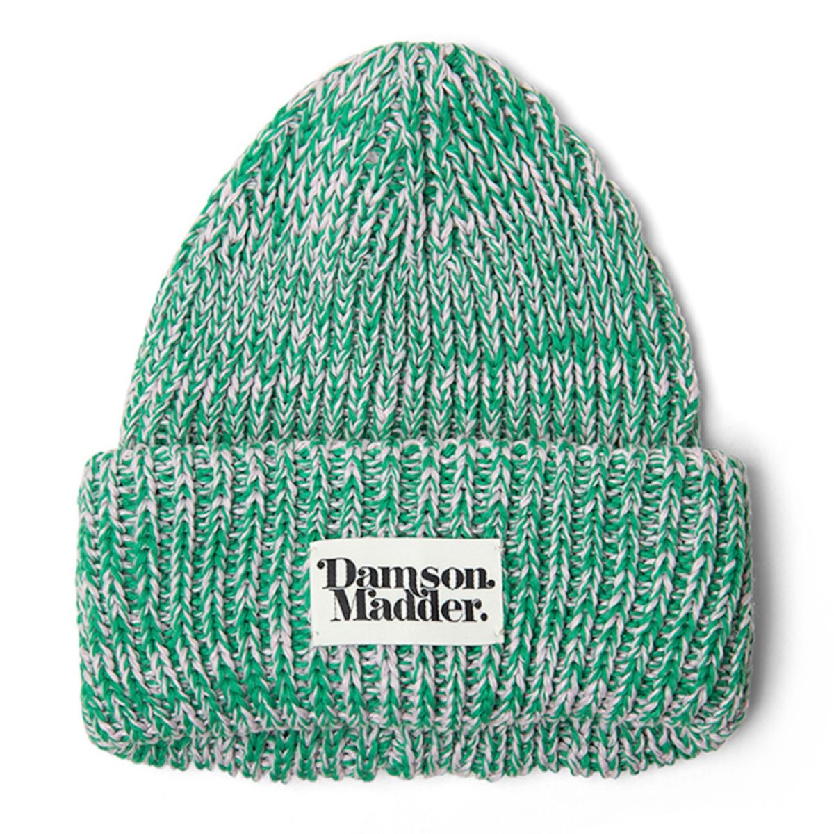 Beanie In Mixed Green Yarn | Wolf & Badger (US)
