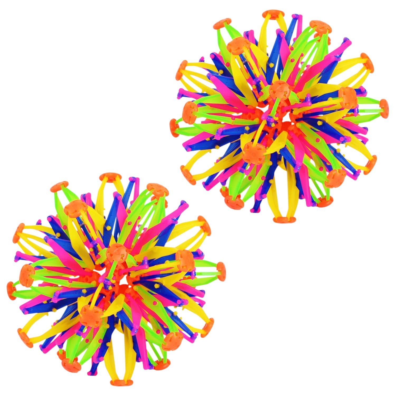 2Pcs Colorful Sphere Expandable Breathing Balls Fidget Toy-Stress Reliever ,Collapsible Expanding... | Amazon (US)