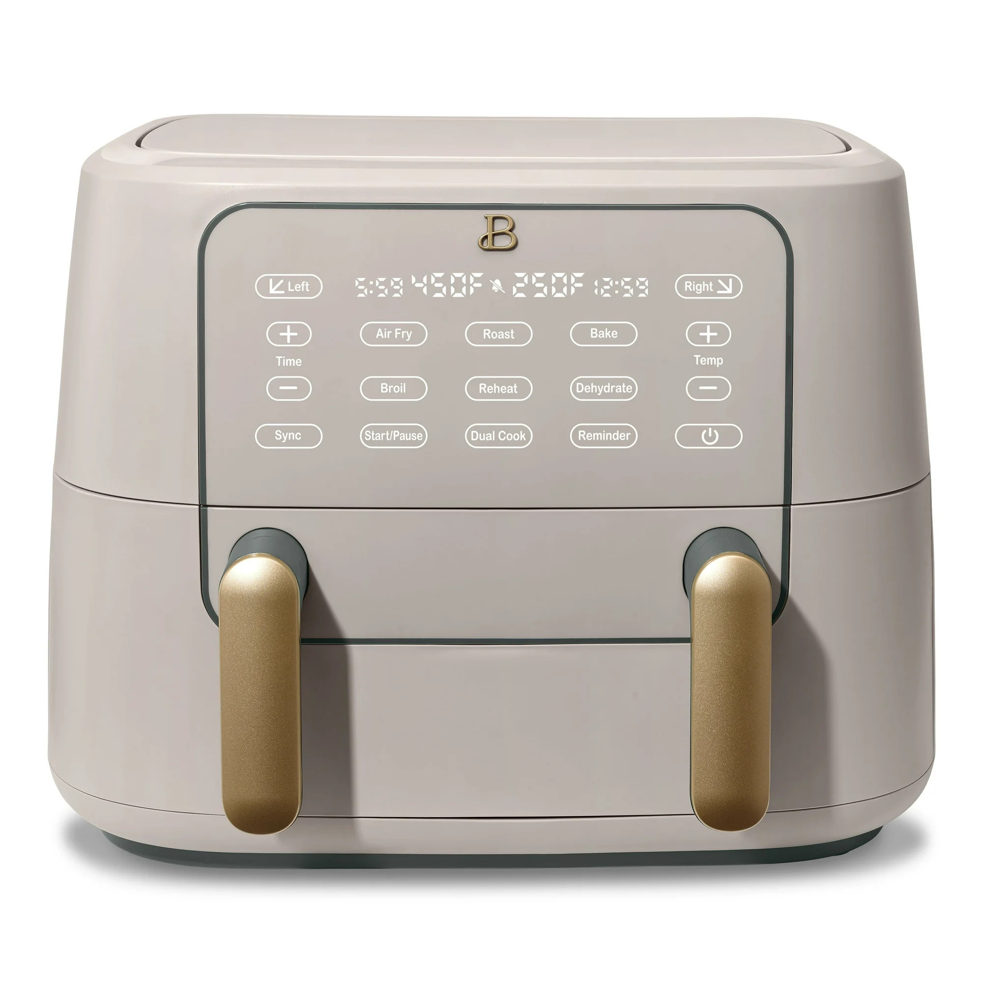 Beautiful 9 Qt TriZone Air Fryer, Porcini Taupe by Drew Barrymore | Walmart (US)