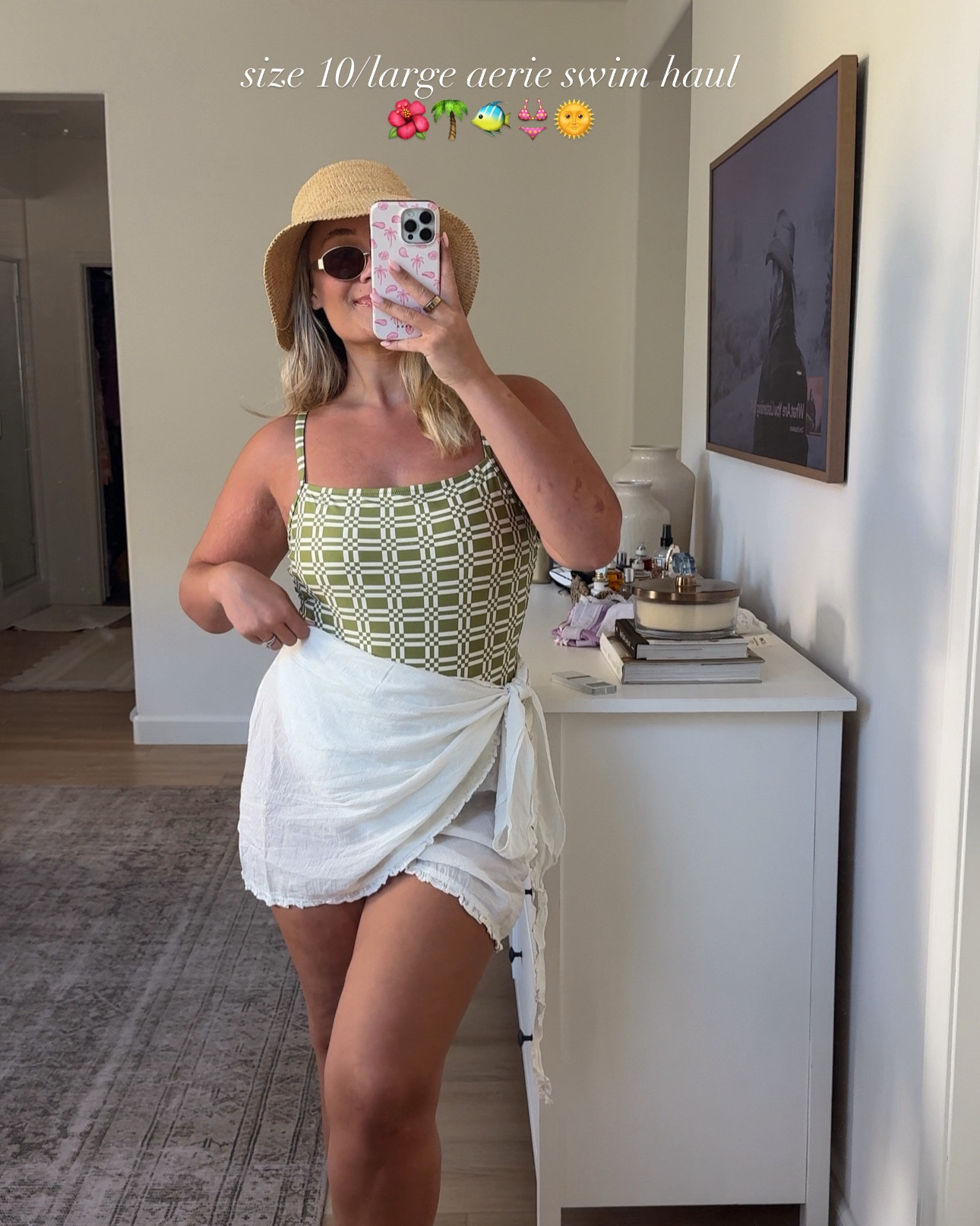 wearing a size large in all pieces! @Aerie 

#LTKSeasonal #LTKSwim #LTKMidsize