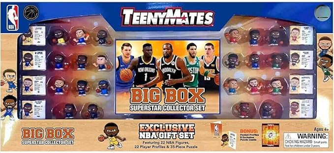 NBA TeenyMates 2022 Basketball Big Box Exclusive Superstar Collector Gift Set | Amazon (US)
