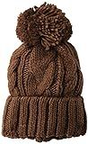 Amazon Essentials Women's Chunky Cable Beanie with Yarn, Brown (DTM POM), One size | Amazon (US)