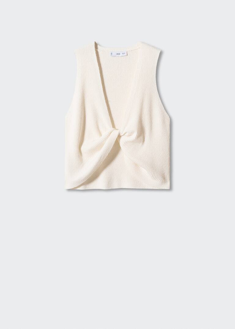 Knot knit top -  Women | Mango USA | MANGO (US)
