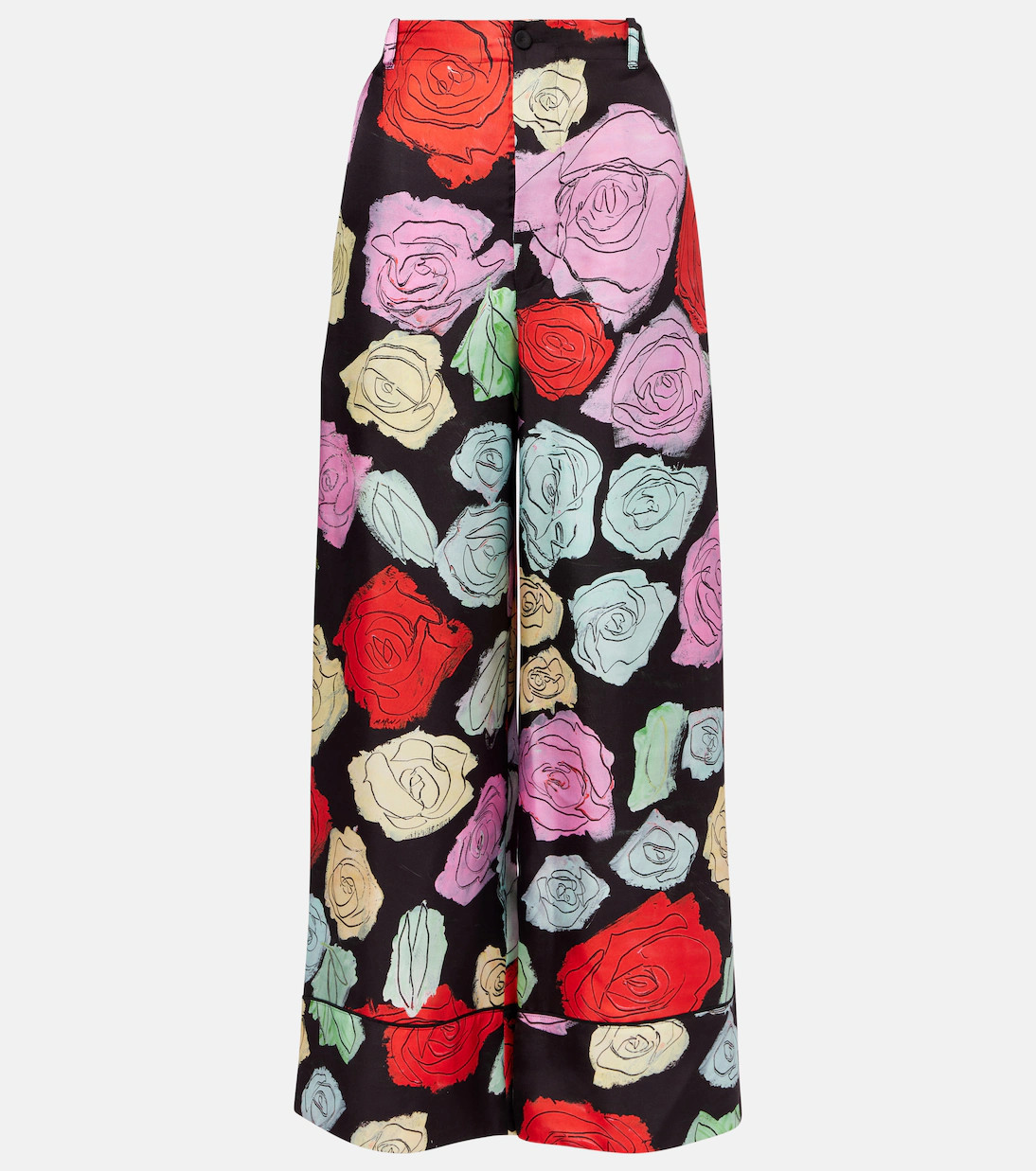 Floral silk palazzo pants | Mytheresa (US/CA)