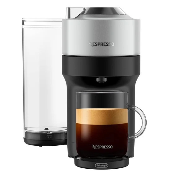 Nespresso Vertuo Pop 19-Bar, 5-Cup Silver Compact Espresso Machine | Walmart (US)