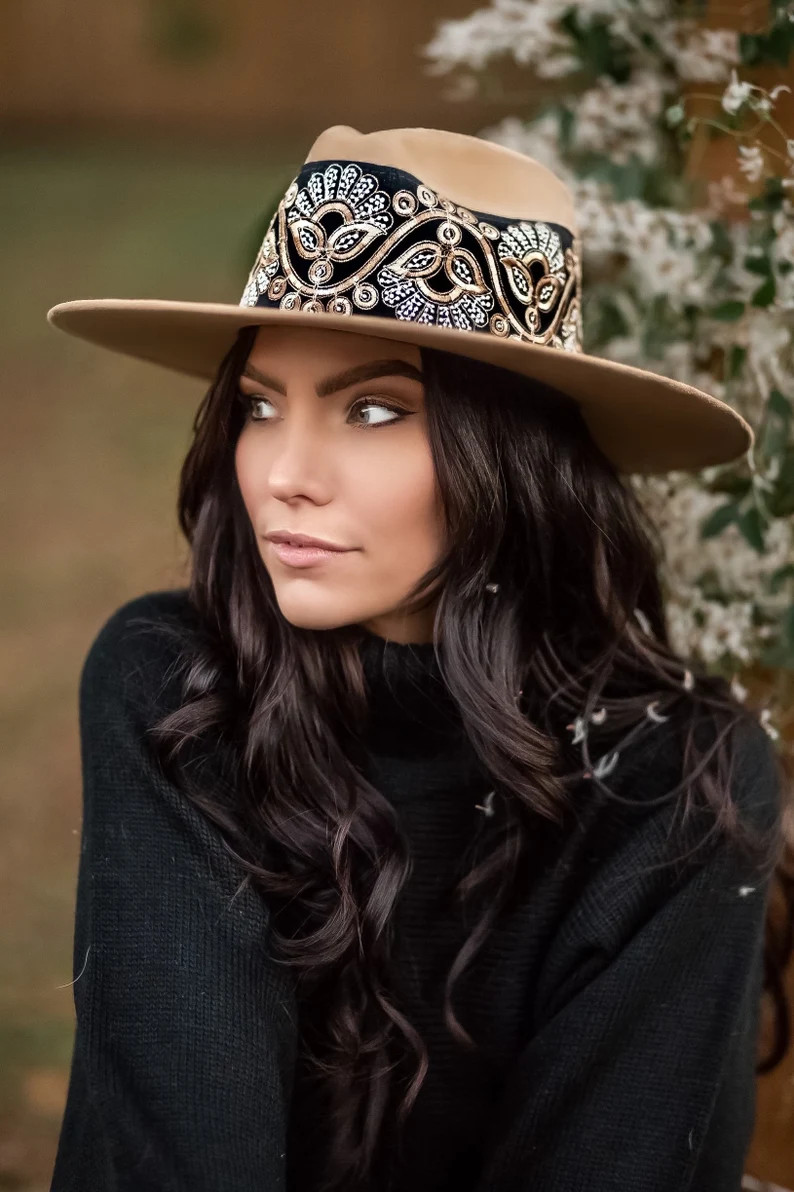 Fedora Hat brooke in Hazelnut - Etsy | Etsy (US)