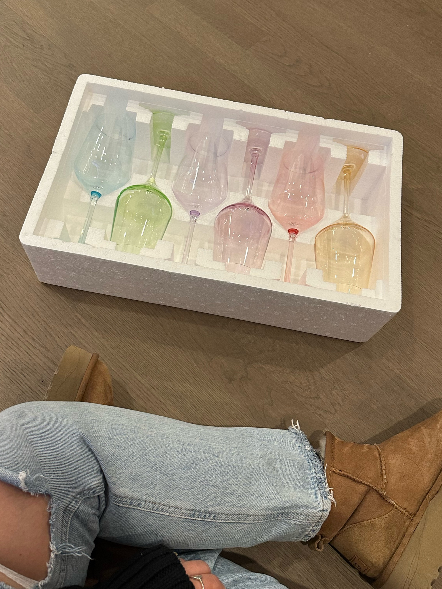 Colorful wine glasses from amazon, soooo pretty 
Birthday gift idea, housewarming gift

#LTKhome