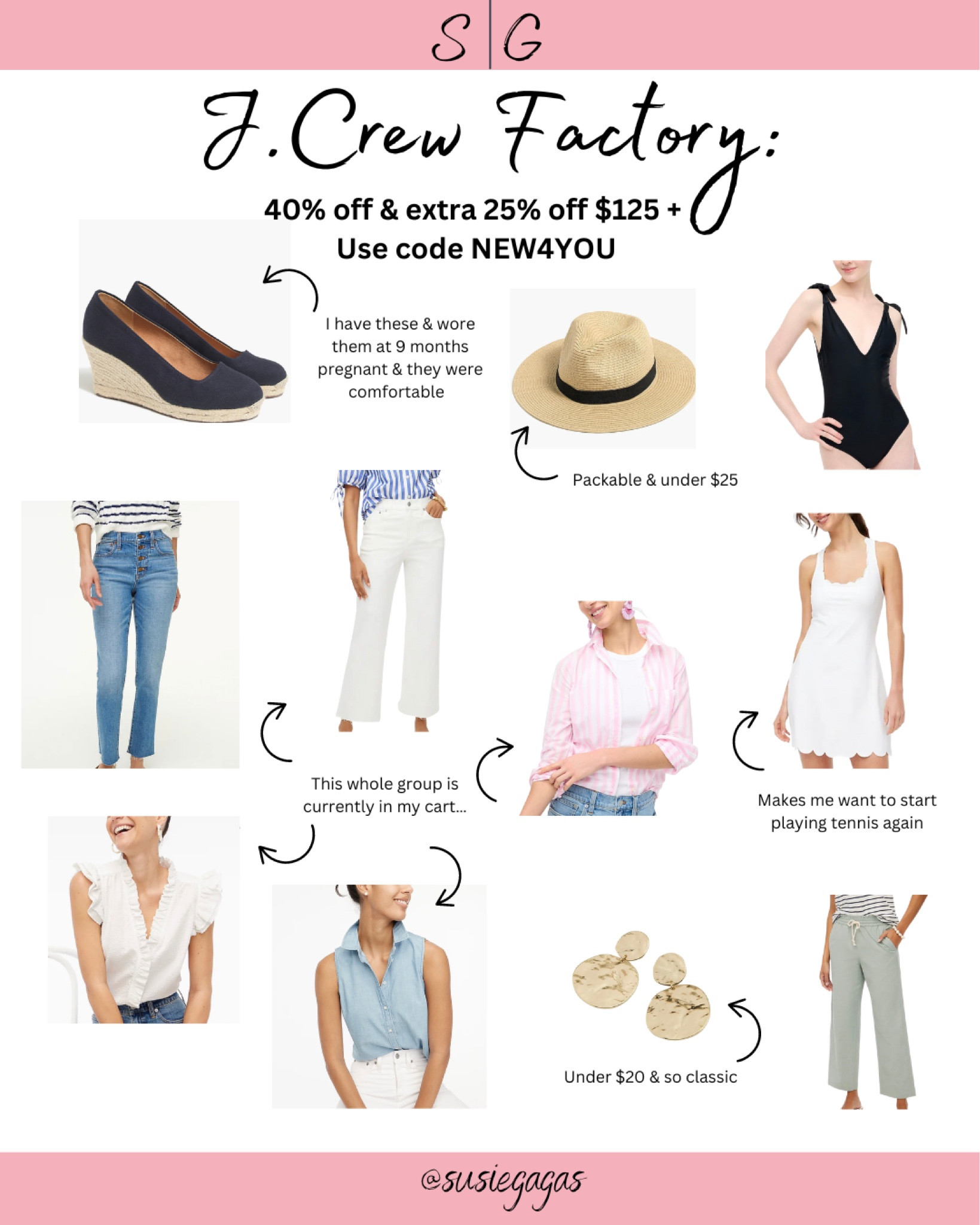 Sale alert! 40% off everything at JCrew Factory plus an additional 25% off if you spend $125 or more!



#LTKFind #LTKunder50 #LTKsalealert