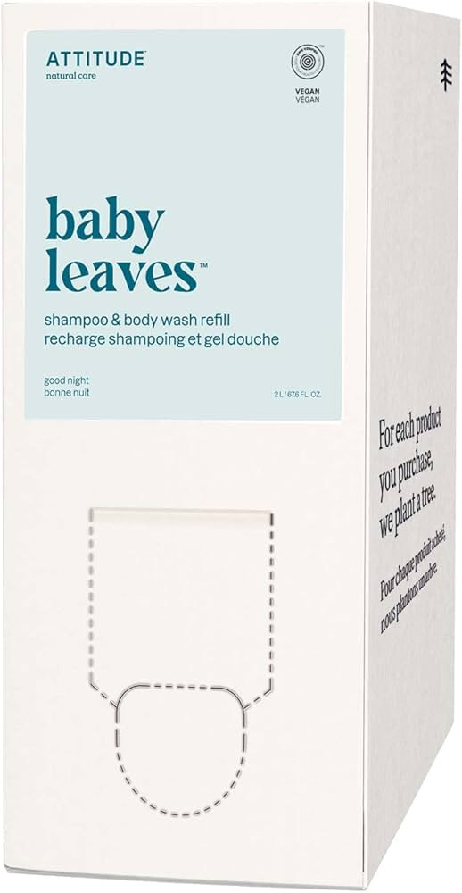 ATTITUDE 2-in-1 Shampoo and Body Wash for Baby, EWG Verified, Dermatologically Tested, Made with ... | Amazon (US)