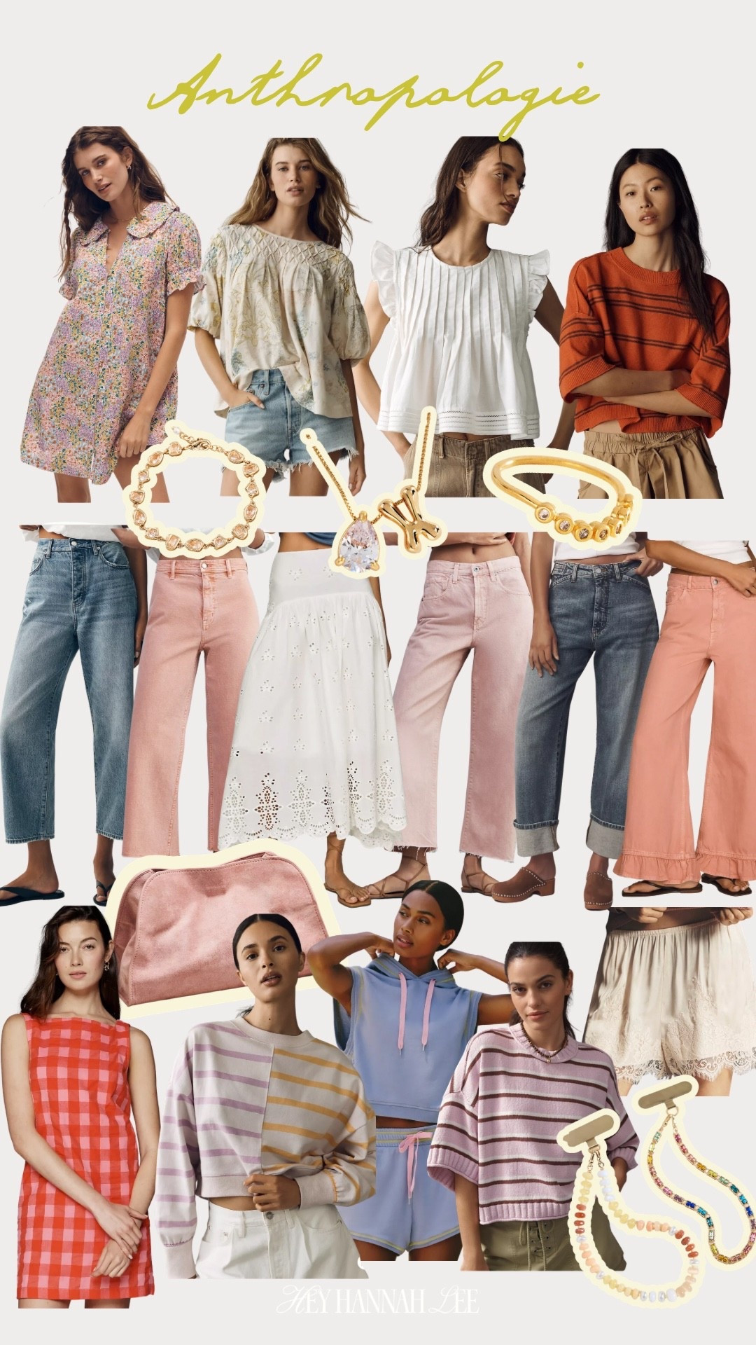 I’m in love with these outfits and accessories from Anthropologie!! 😍 Use my code HANNAHLEE20 for 20% off orders of $100+ ✨
summer outfits, fashion, jeans, dresses, blouse, bracelet, rings, necklace, phone charm, hang bag

#LTKSaleAlert #LTKootd #LTKgrwm