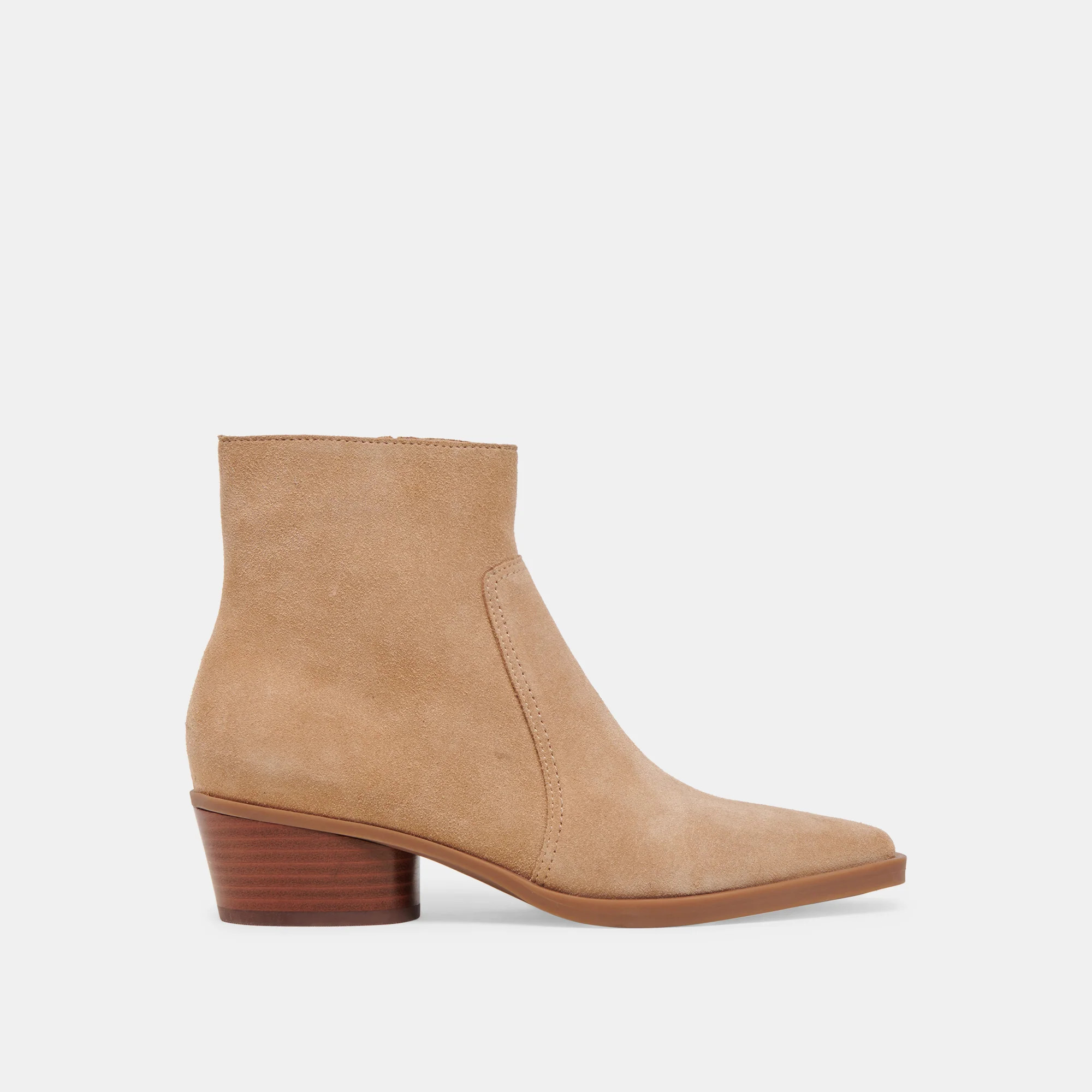 FAHARI H2O BOOTIES CAMEL SUEDE | DolceVita.com