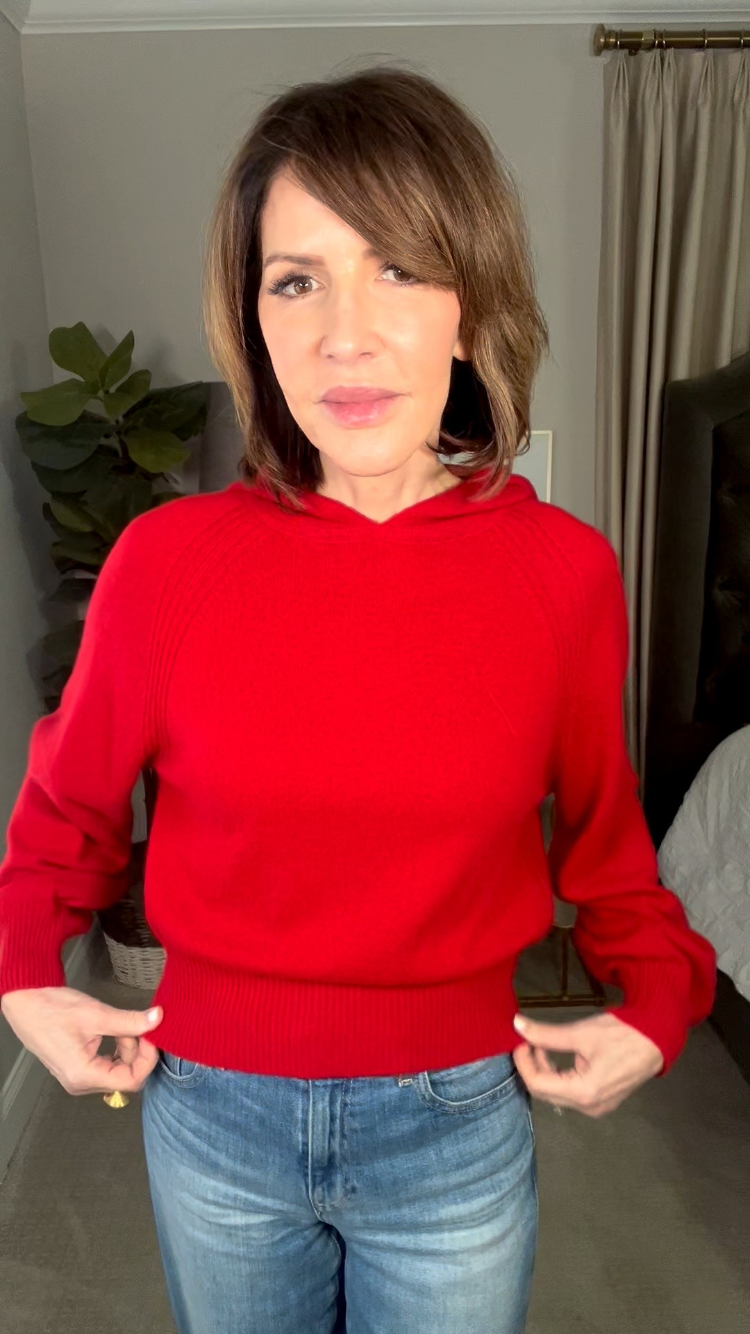 red sweater, casual outfit, over 50 outfits 

#LTKSeasonal #LTKootd #LTKOver40