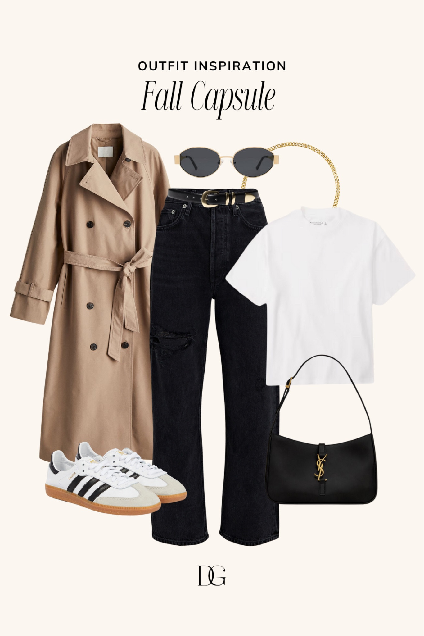 Fall Capsule Wardrobe | fall outfit, fall outfits, fall style, fall fashion, fall 2024, fall outfits 2024, fall look, fall outfit inspo, fall outfit inspiration, fall wardrobe essentials,  fall wardrobe essential, fall wardrobe basics, fall basic, fall basics, fall essential, fall essentials, fall closet basic, fall closet basics, fall closet essential, fall closet essentials, fall must have, fall must haves, fall jackets, fall coat, fall coats, trench coat, trench coats, fall jacket, fall bottoms, staple jeans, staple denim, fall denim, fall jeans, sambas, samba sneaker, samba sneakers, adidas samba, adidas sneakers, elevated outfit, black bags, black bags, shoulder bag, basic tee, basic tees, white t shirt, white tee, white tees 

#LTKSeasonal #LTKStyleTip #LTKShoeCrush