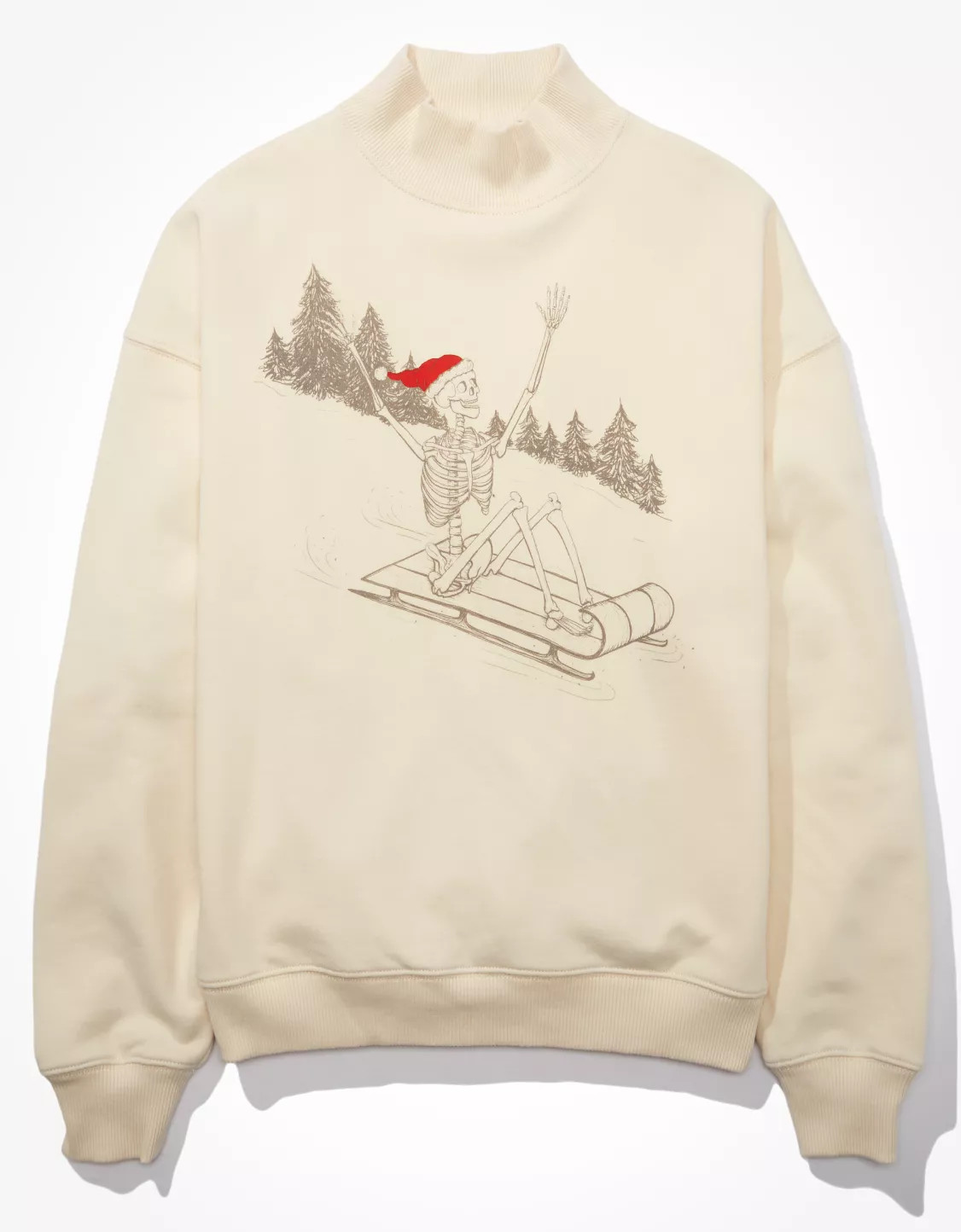 AE Graphic Mock Neck Sweatshirt | American Eagle Outfitters (US & CA)
