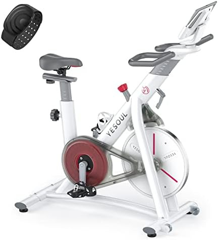 YESOUL S3 Indoor Exercise Bike Supports Bluetooth, Smart Connect Cycling Bikes with Heart Rate Monit | Amazon (US)