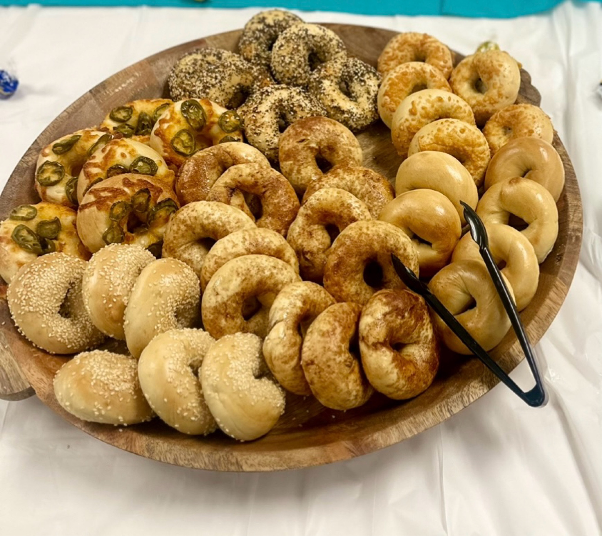 Celebrated my bosses retirement for serving more than 40 years! 

We had so much food, and of course I had to use my favorite round charcuterie board! My close friend made these delicious bagels!!!

#LTKParties #LTKFamily #LTKKids