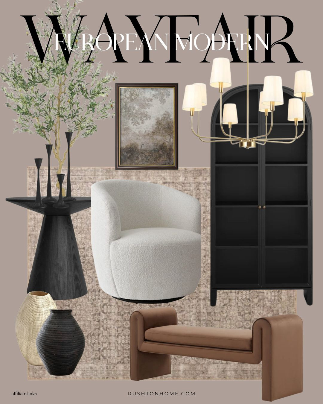I’ve been loving these pieces from Wayfair! They are bold and luxe, but still give that antique European vibe. 

Display cabinet, rug, accent chair, table, foyer table, pedestal table, vases, bench, European art, framed print, indoor tree, faux tree 

#LTKWatchNow #LTKHome #LTKSaleAlert