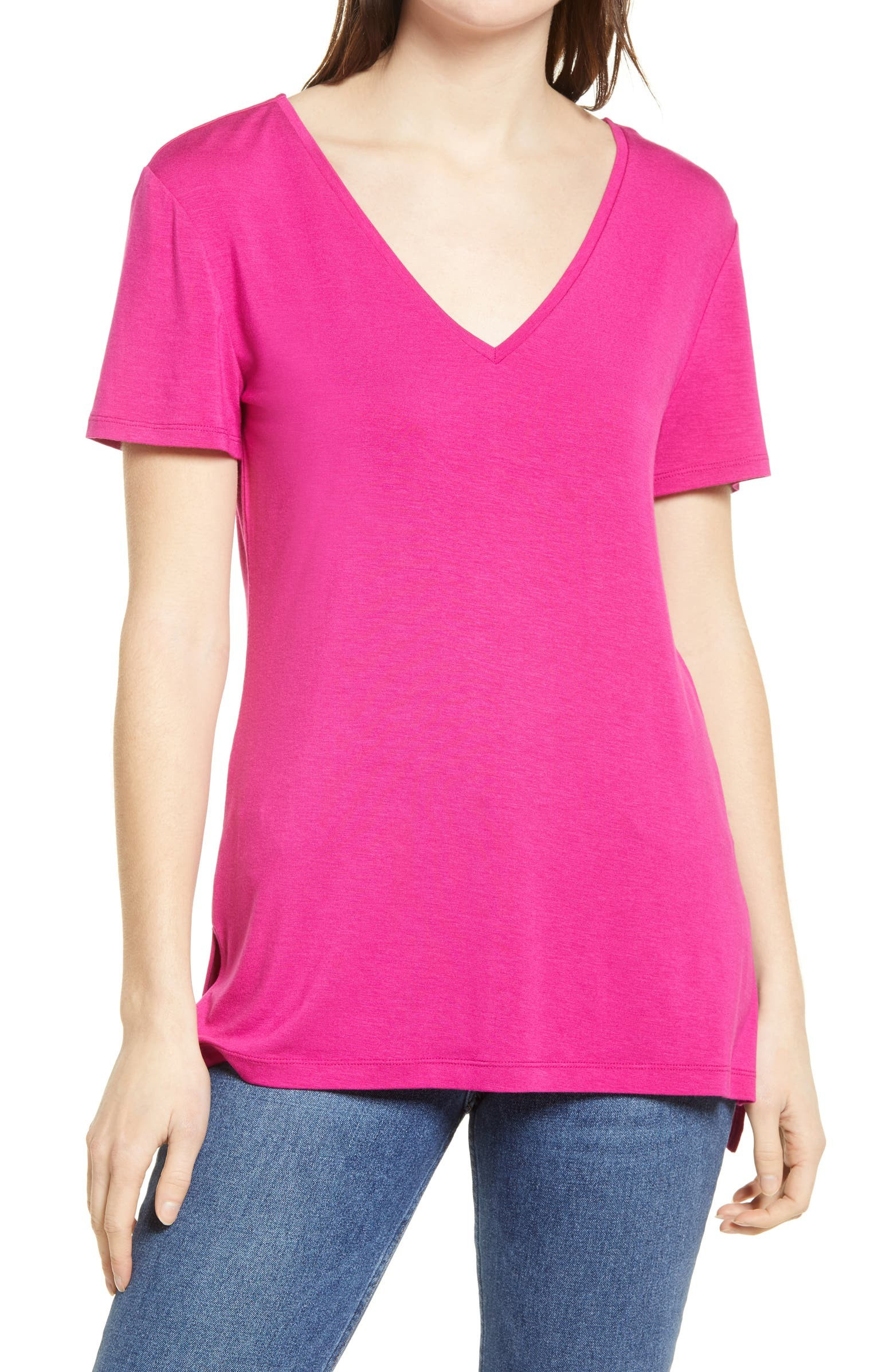 V-Neck Tunic T-Shirt | Nordstrom | Nordstrom