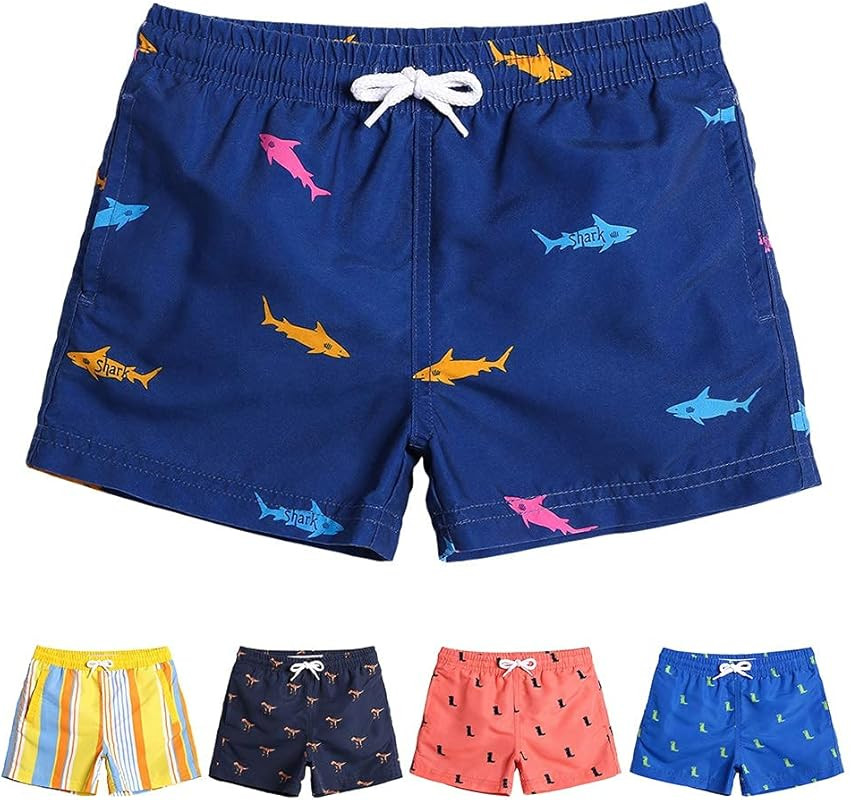 maamgic Boys Swim Trunks Toddler Swim Shorts Little Boys Bathing Suit Swimsuit Toddler Boy Swimwe... | Amazon (US)