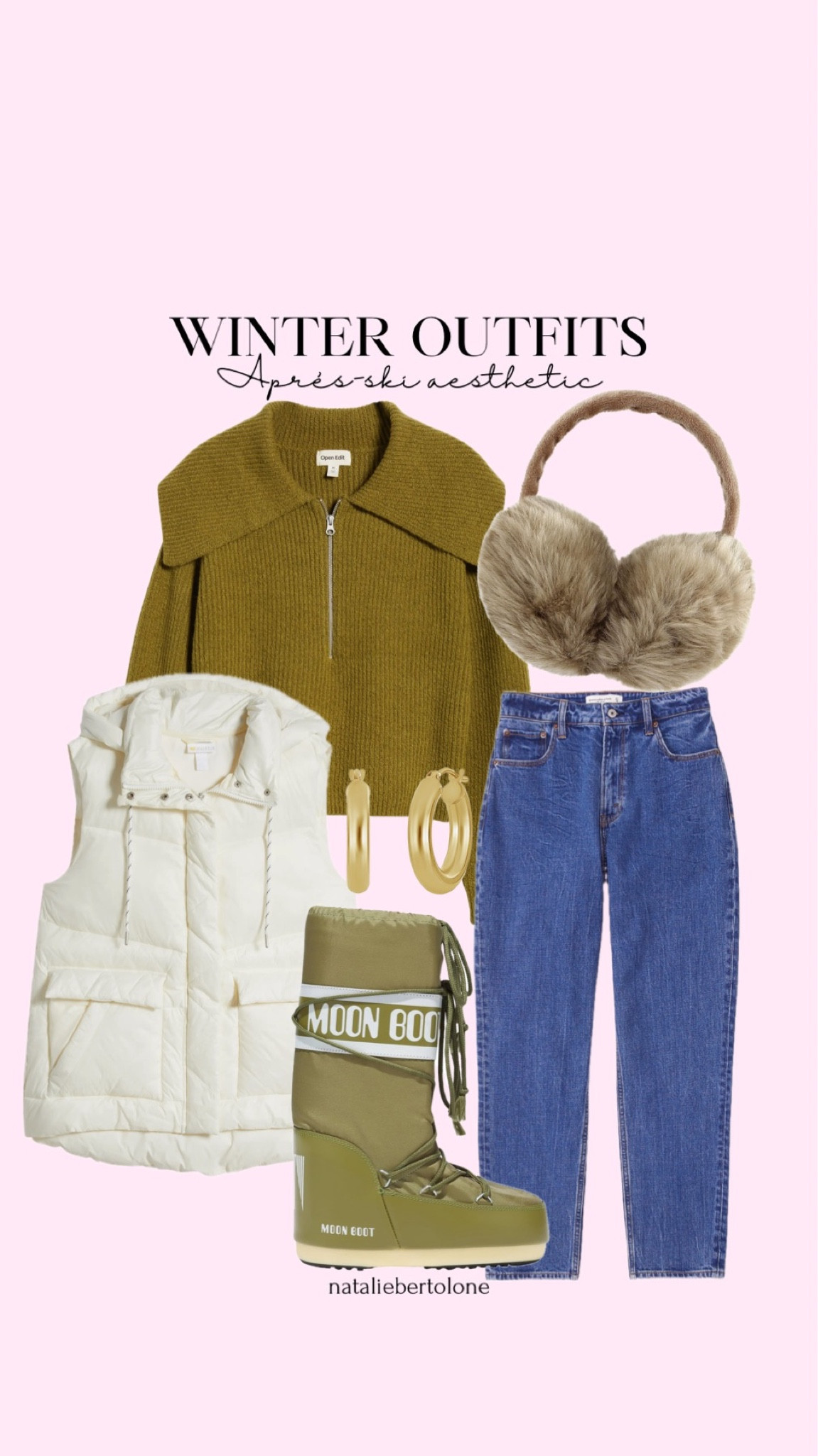 winter outfit ideas— cabin vacation outfits. ski trip outfits. moon boots. abercrombie jeans on sale with code SUITEAF 

#LTKstyletip #LTKfindsunder100 #LTKSeasonal
