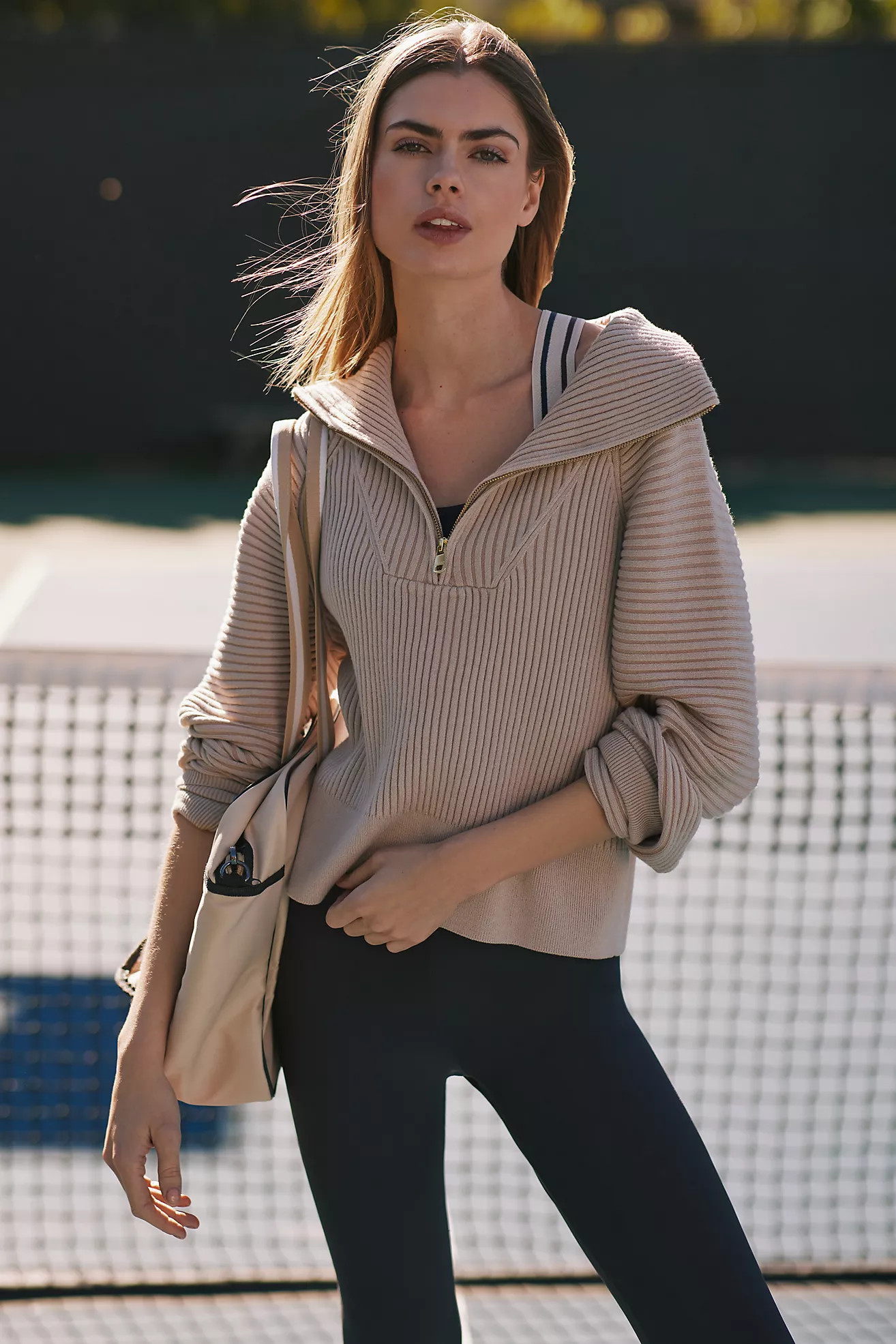 Varley Reid Half-Zip Knit Pullover | Anthropologie (US)