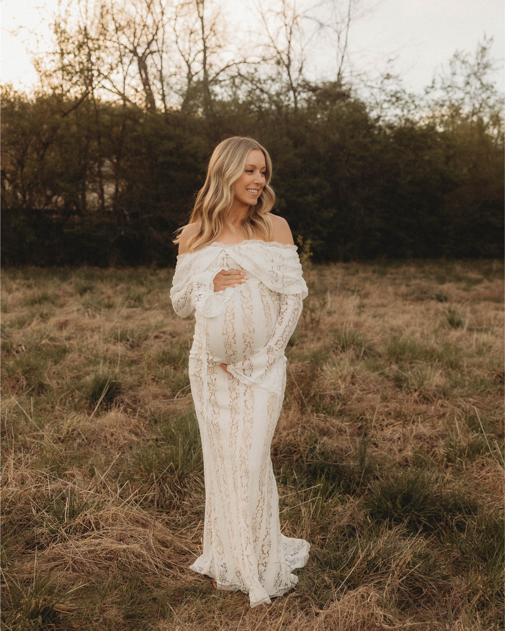 such a dreamy dress - non maternity but worked great with my 35 week bump. I sized up to a medium.

#LTKStyleTip #LTKFindsUnder50 #LTKBump