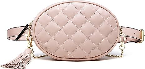 Badiya Fanny Pack for Women Fashionable Waist Bag Leather Belt Bags Girl Crossbody Cellphone Purs... | Amazon (US)