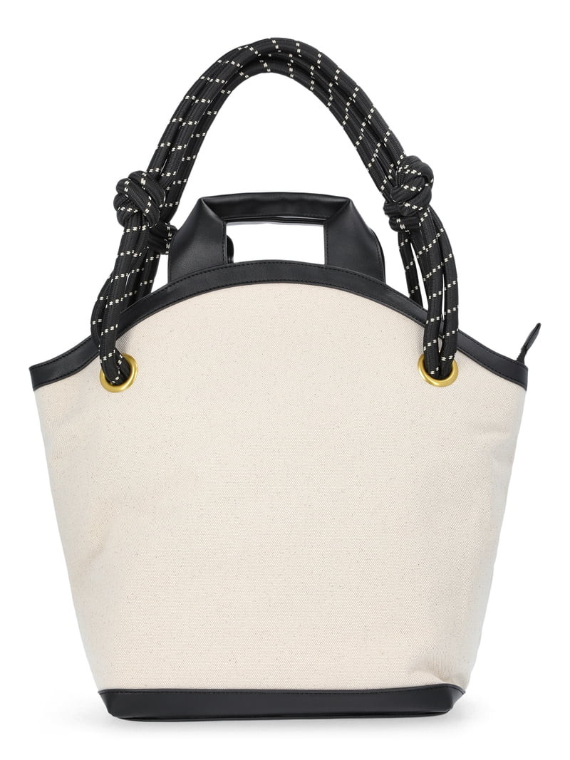 Free Assembly Women's Canvas Tote Bag, Natural | Walmart (US)