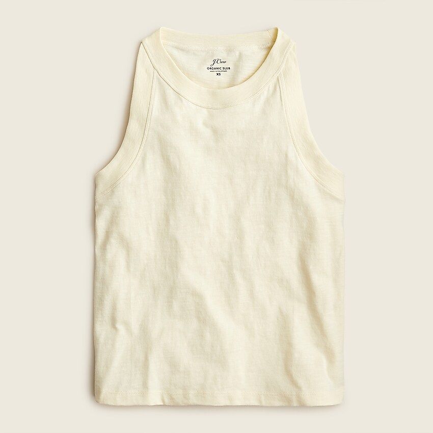 '90s cropped organic slub cotton tank | J.Crew US