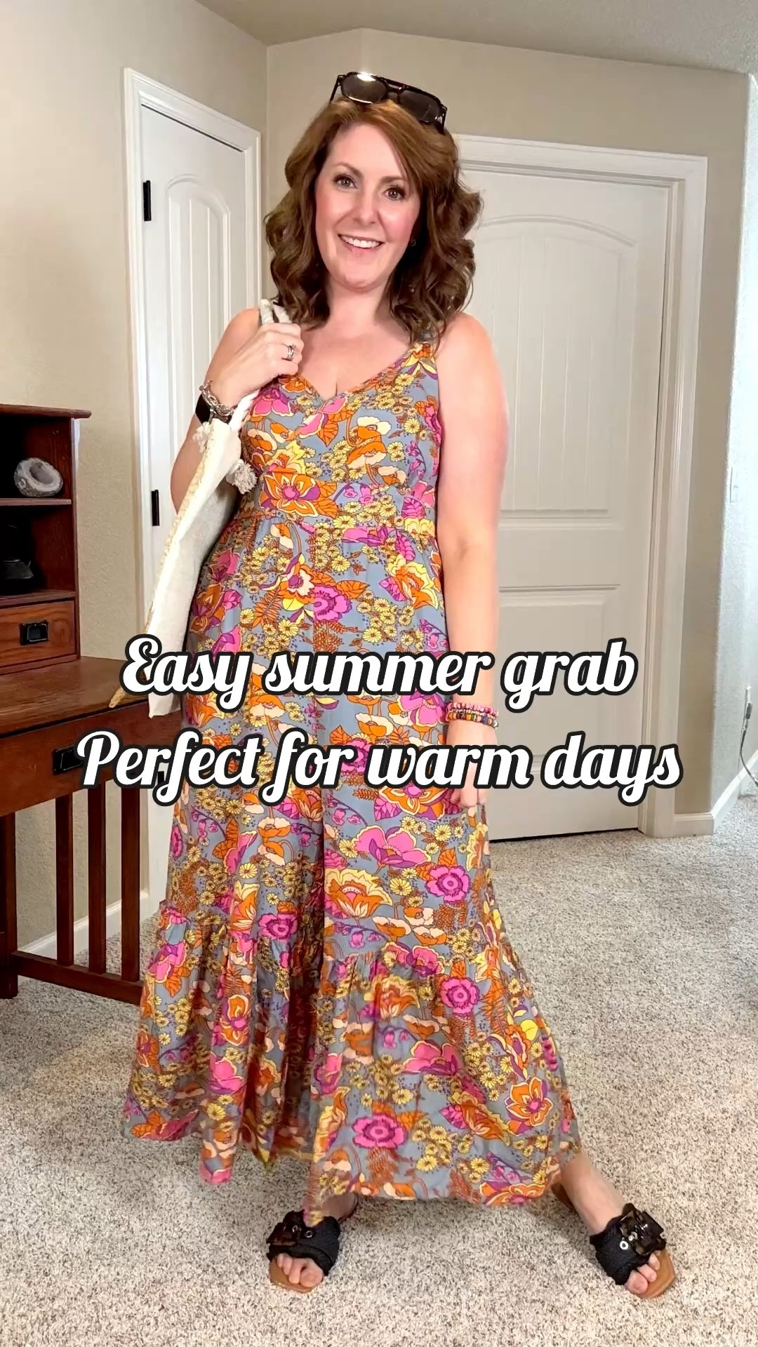 Some pieces just make getting dressed easy.
This floral jumpsuit has adjustable straps, a snap-front for easy on and off, and a smocked back that gives it comfortable shape without feeling fitted. The wide legs keep it breezy and relaxed and the boho floral print makes it perfect for layering now or wearing on its own later.

#bloomchic #sponsored #simplysarashops #affordablefashion #classicstyle 