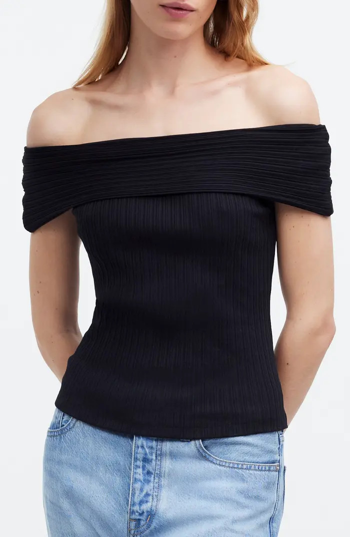 Rib Off the Shoulder Top | Nordstrom