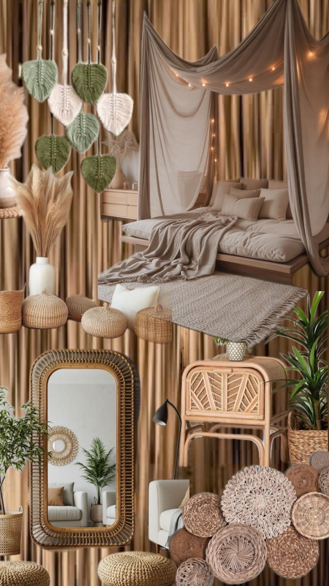 turn your bedroom into an island escape ✨🌴 greenery, rattan, and natural accents all around for an earthy and grounded feel.

#LTKHome