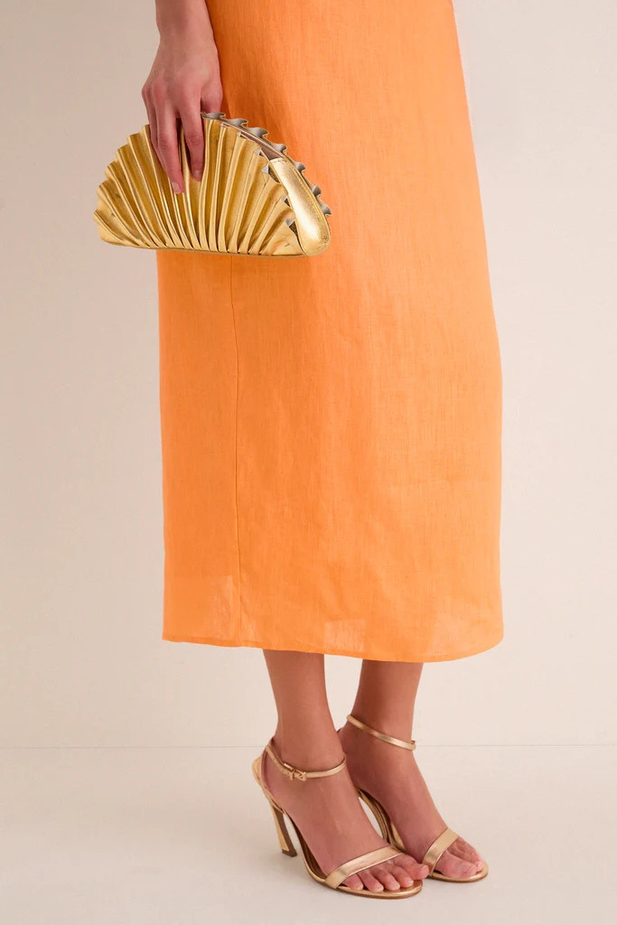 Orange Linen Clementine Maxi Dress | Tuckernuck (US)