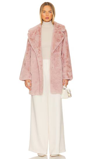Linnea Coat in Smokey Pink | Revolve Clothing (Global)