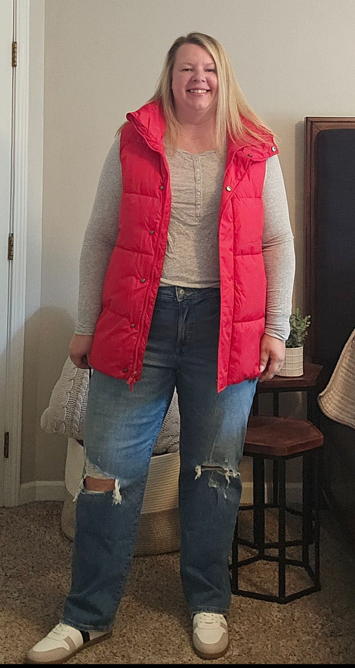 Vest xxl. Denim 18.

#LTKOver40 #LTKMidsize #LTKFindsUnder50