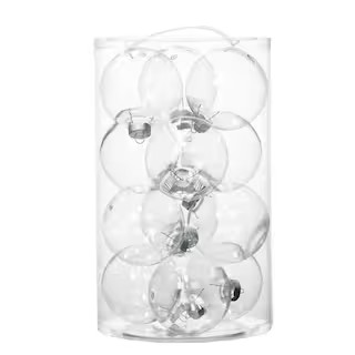 12ct. 100mm Clear Plastic Ball Ornaments by Artminds™ | Michaels Stores