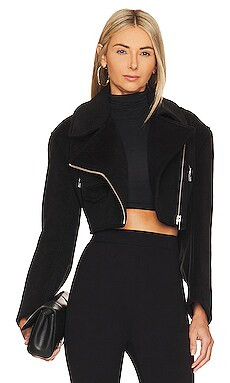 L'Academie Araya Jacket in Black from Revolve.com | Revolve Clothing (Global)
