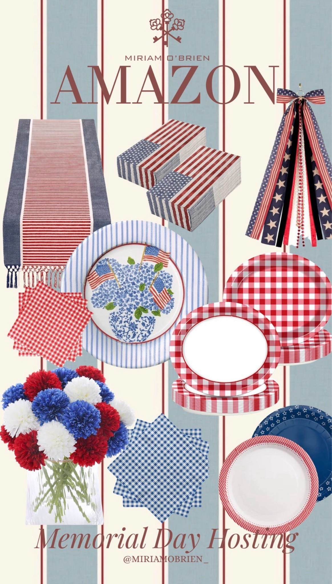 Patriotic hosting
Follow me@miriamobrien  on IG and TikTok 

#Amazon #AmazonIndependenceDay#Hosting

#LTKSeasonal #LTKOver40 #LTKHome
