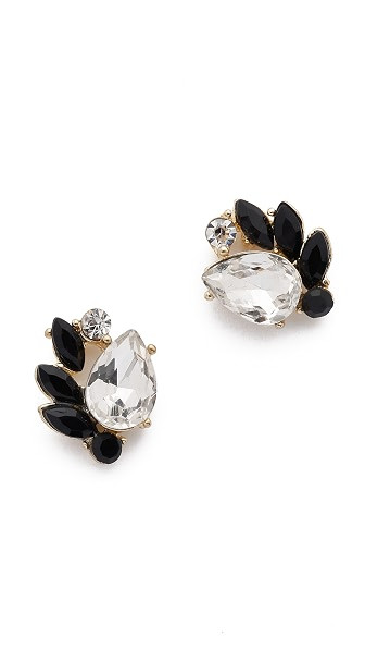 Adia Kibur Simone Earrings - Clear/Black | Shopbop
