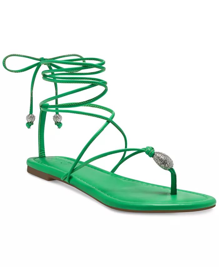 Women's Amille Tie-Up Flat Sandals, Created for Macy's | Macys (US)