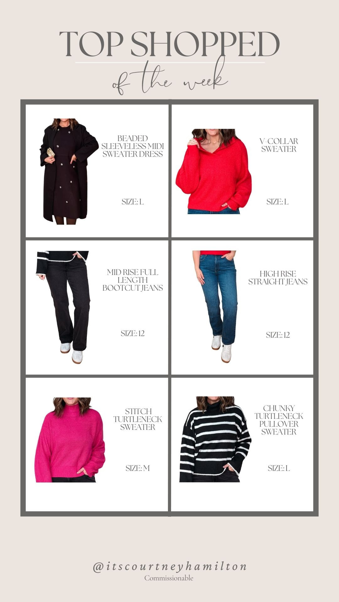 Top Shopped of the Week!!

winter fashion, winter outfit, walmart fashion, sweater, jacket, denim, finds under 50, gifts for her, midsize fashion, courtney hamilton 

 #LTKHoliday #LTKSaleAlert #LTKFindsUnder100