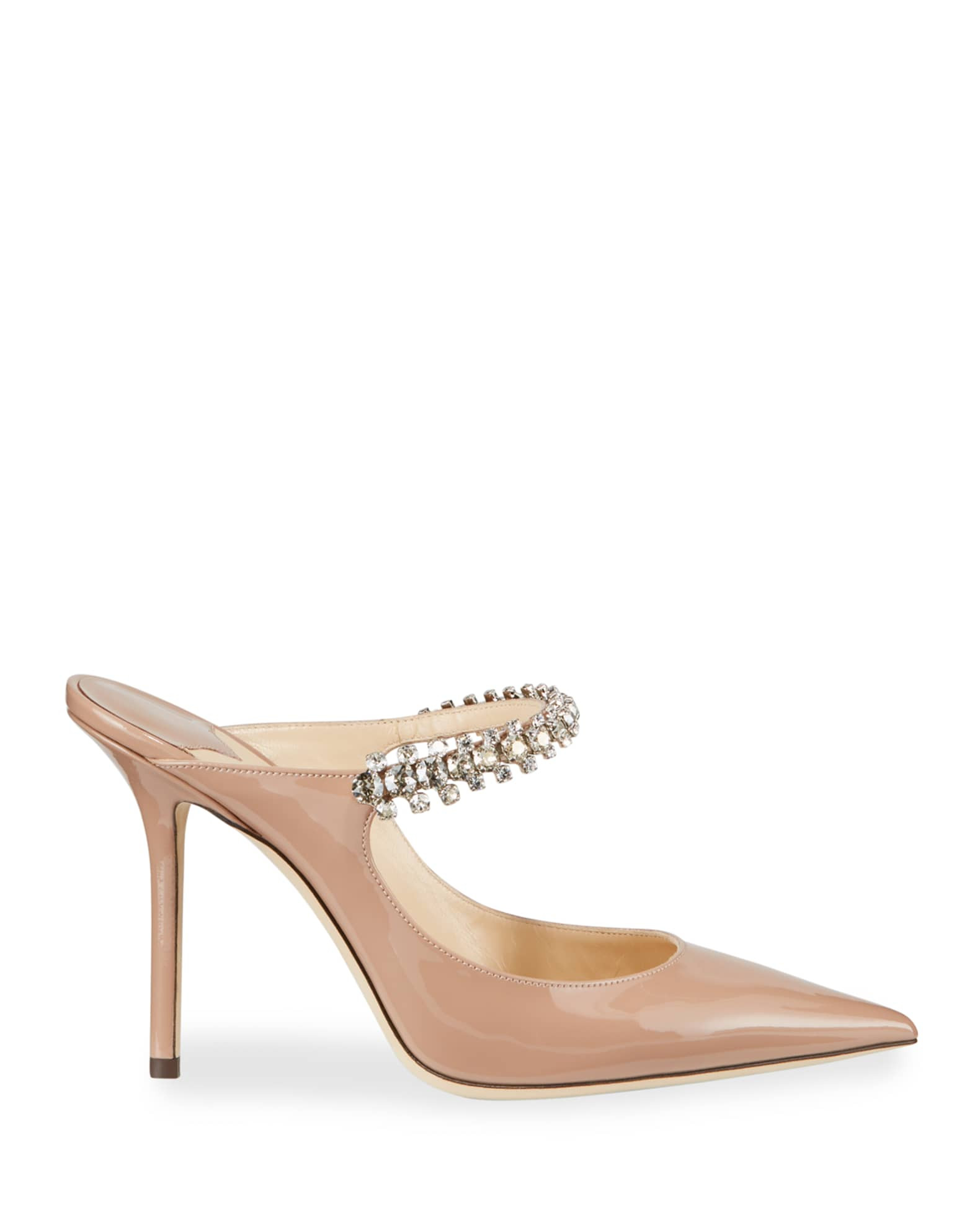 Bing Patent Crystal-Strap High-Heel Pumps | Neiman Marcus