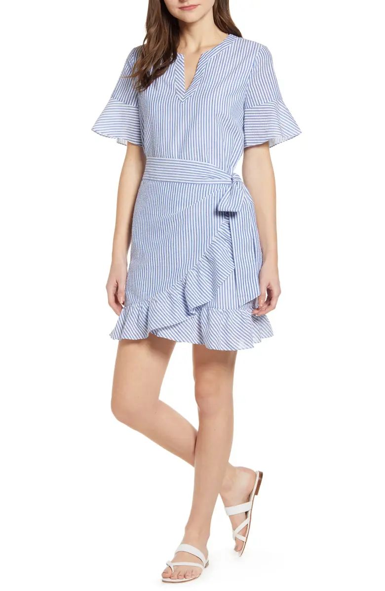 Seersucker Wrap DressVINEYARD VINES | Nordstrom