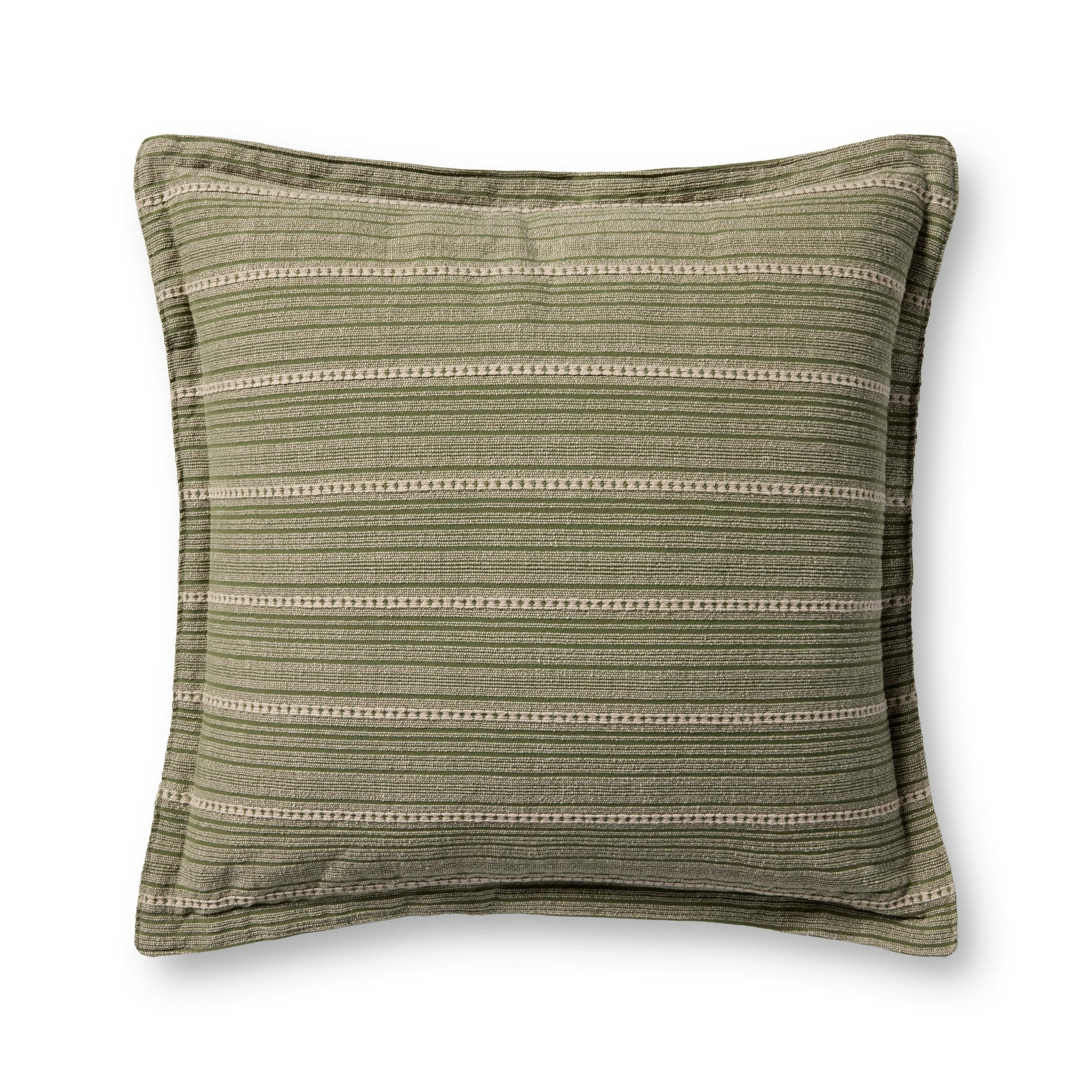 Chris Loves Julia x Loloi Howie Green / Natural 22'' x 22'' Decorative Pillow | Walmart (US)